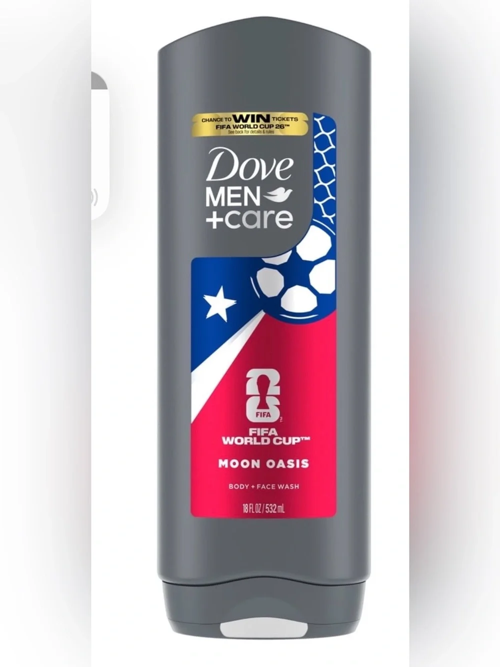 Dove Men +Care Limited Edition FIFA Body Wash For Hydration 18OZ each